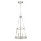 Z-Lite Prescott 3 Light Pendant, Brushed Nickel & Clear 341P12-BN - alternate 3